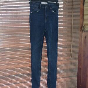 Denim&Co Deep Blue High-Rise Jeans